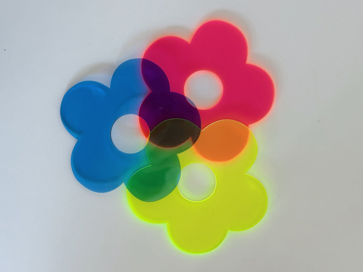 coaster ✿ FLOWER DARK BLUE