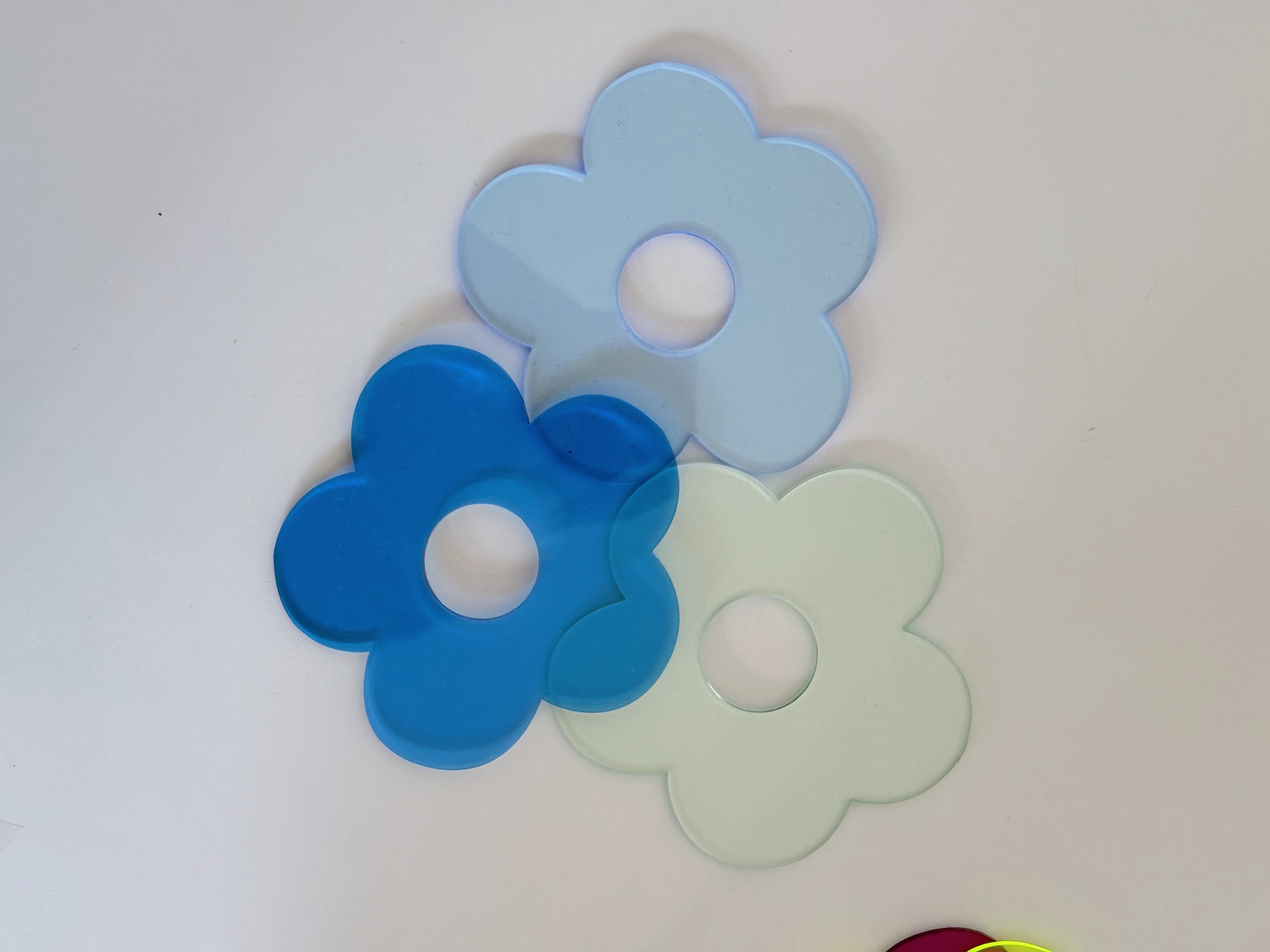 coaster ✿  FLOWER GLASS GREEN