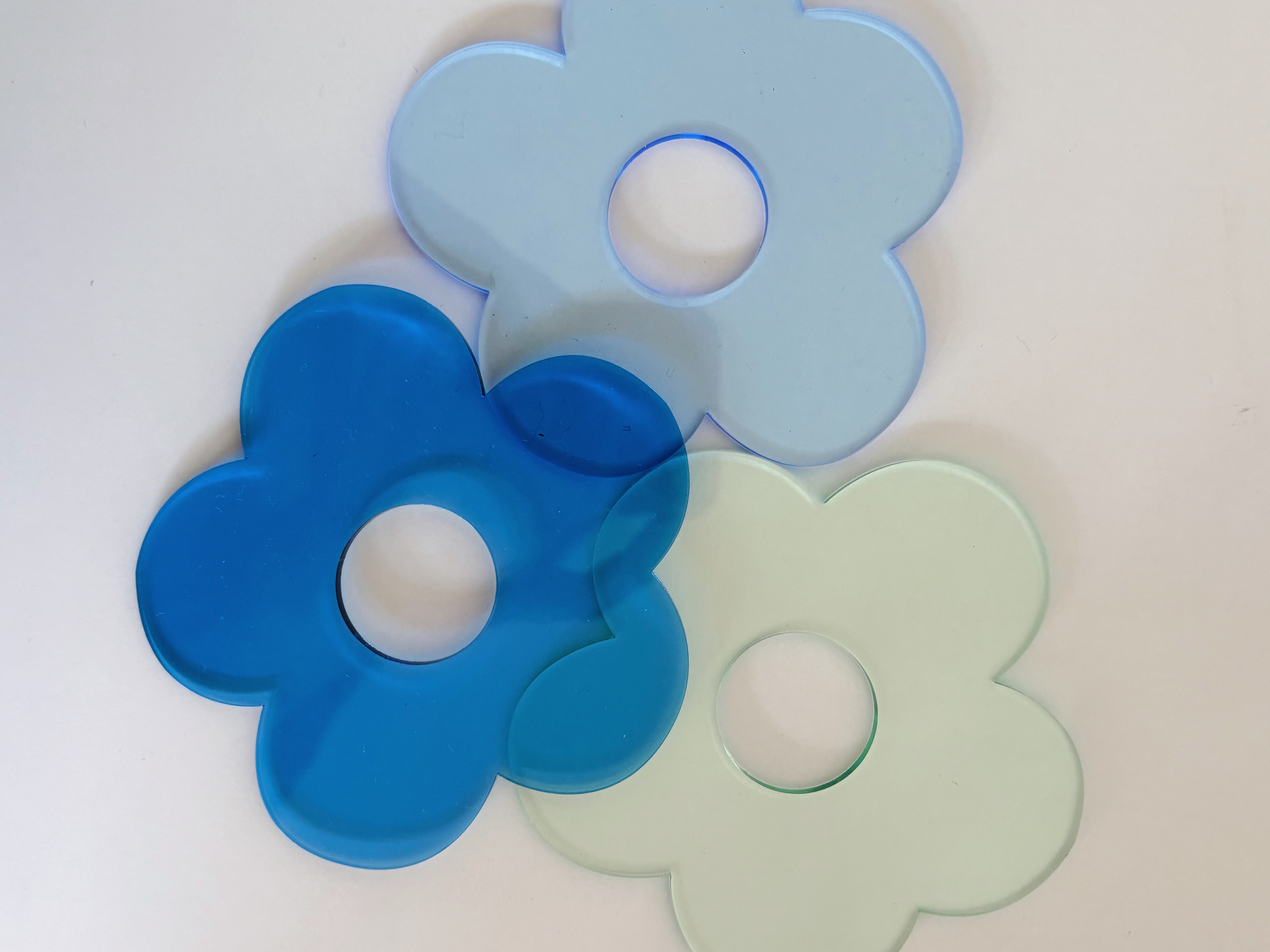 coaster ✿ FLOWER LIGHT BLUE