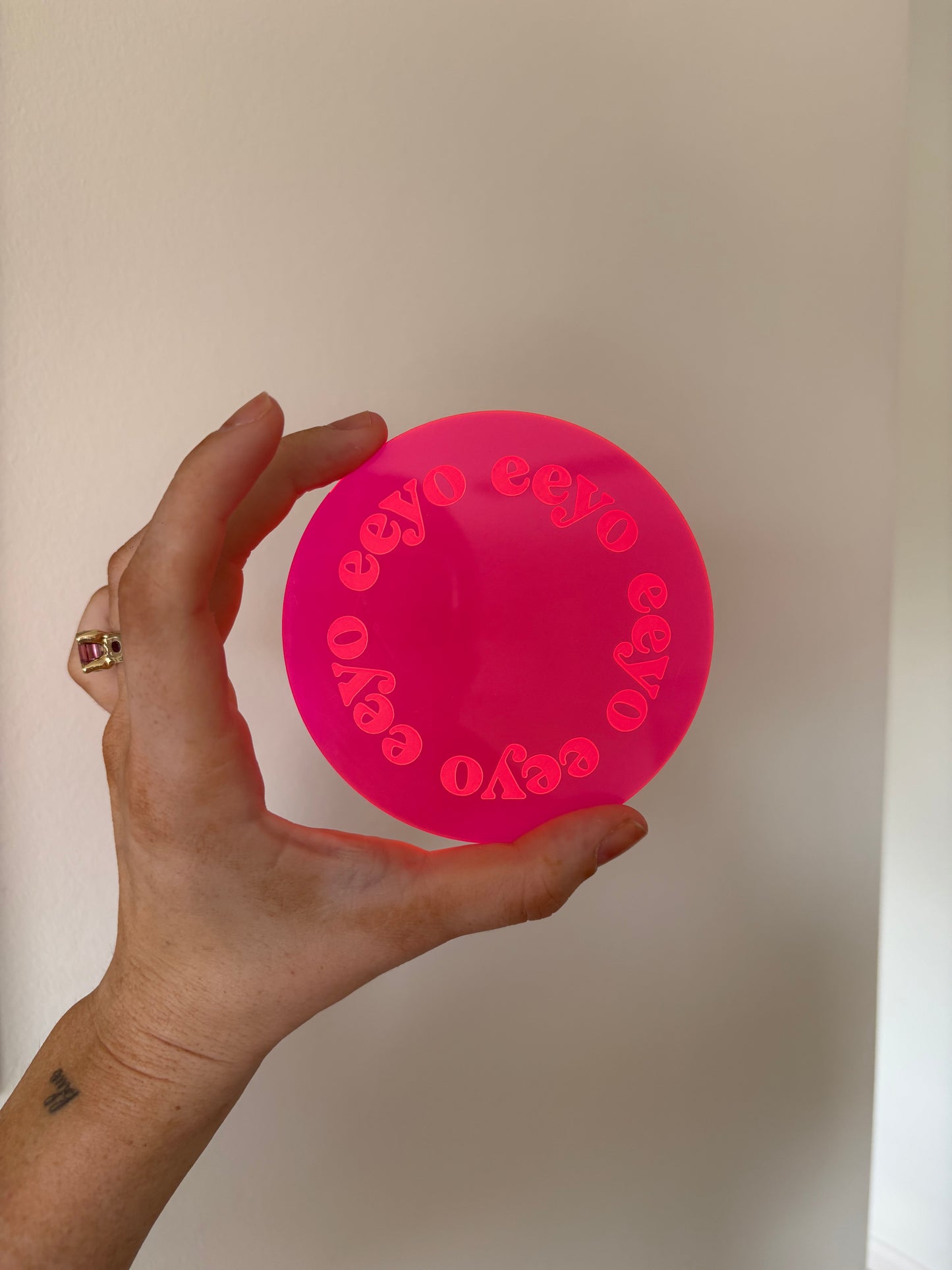 coaster ✺ hot pink eeyo