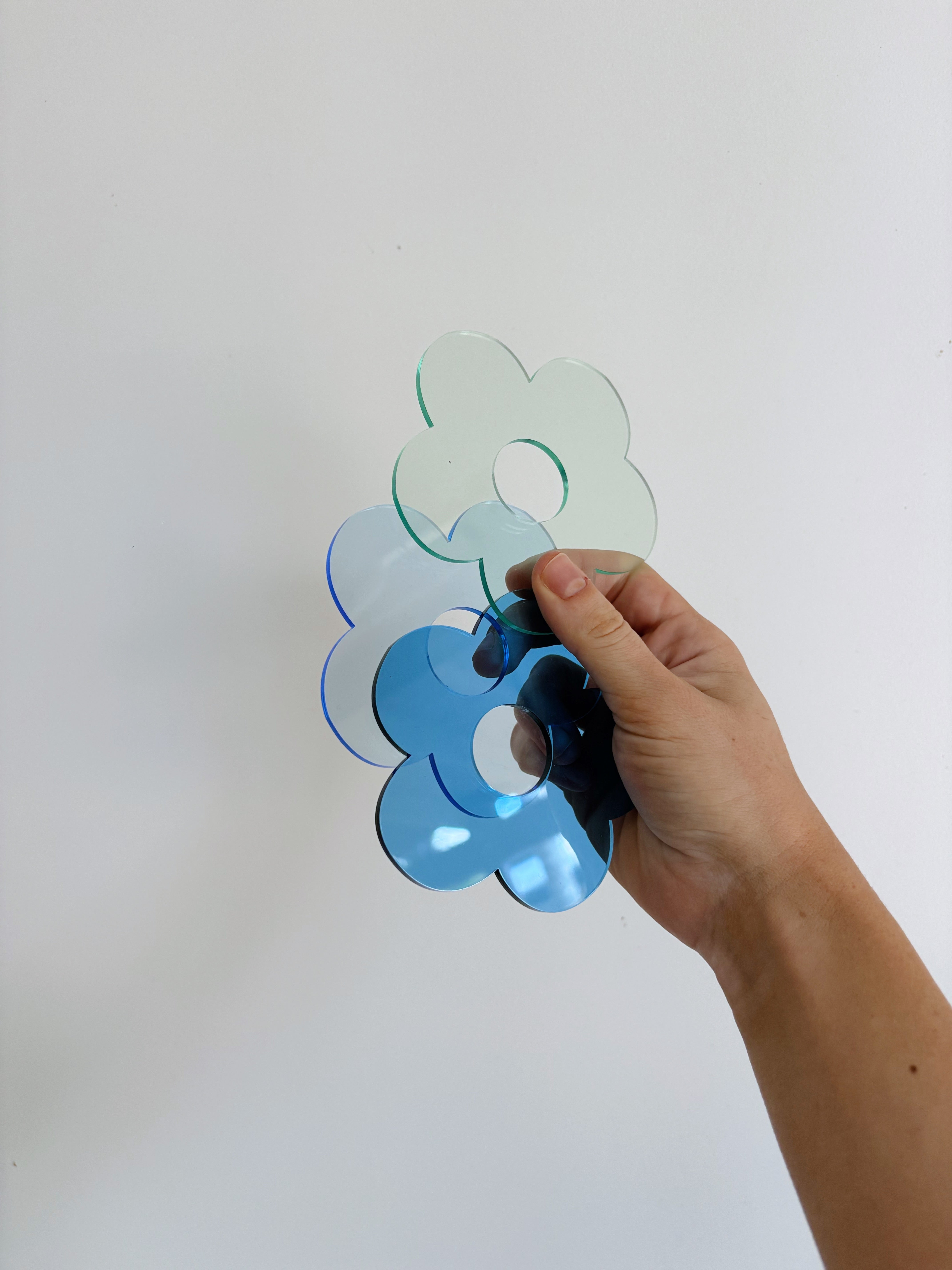 coaster ✿  FLOWER DARK BLUE