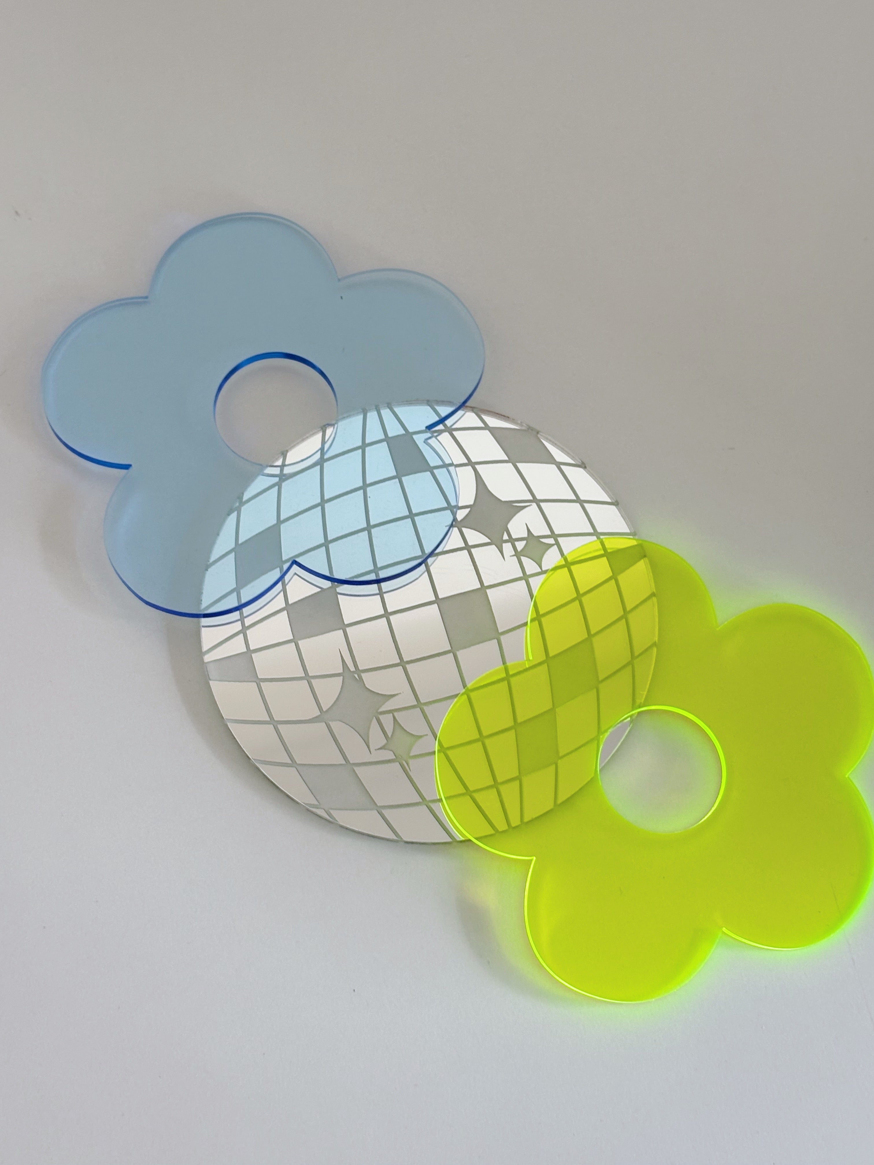 coaster ✿ FLOWER LIGHT BLUE