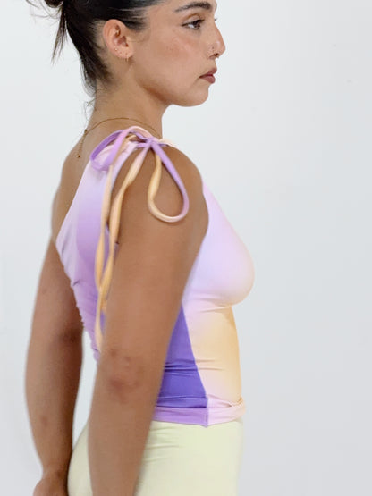 one shoulder top ꩜ plum