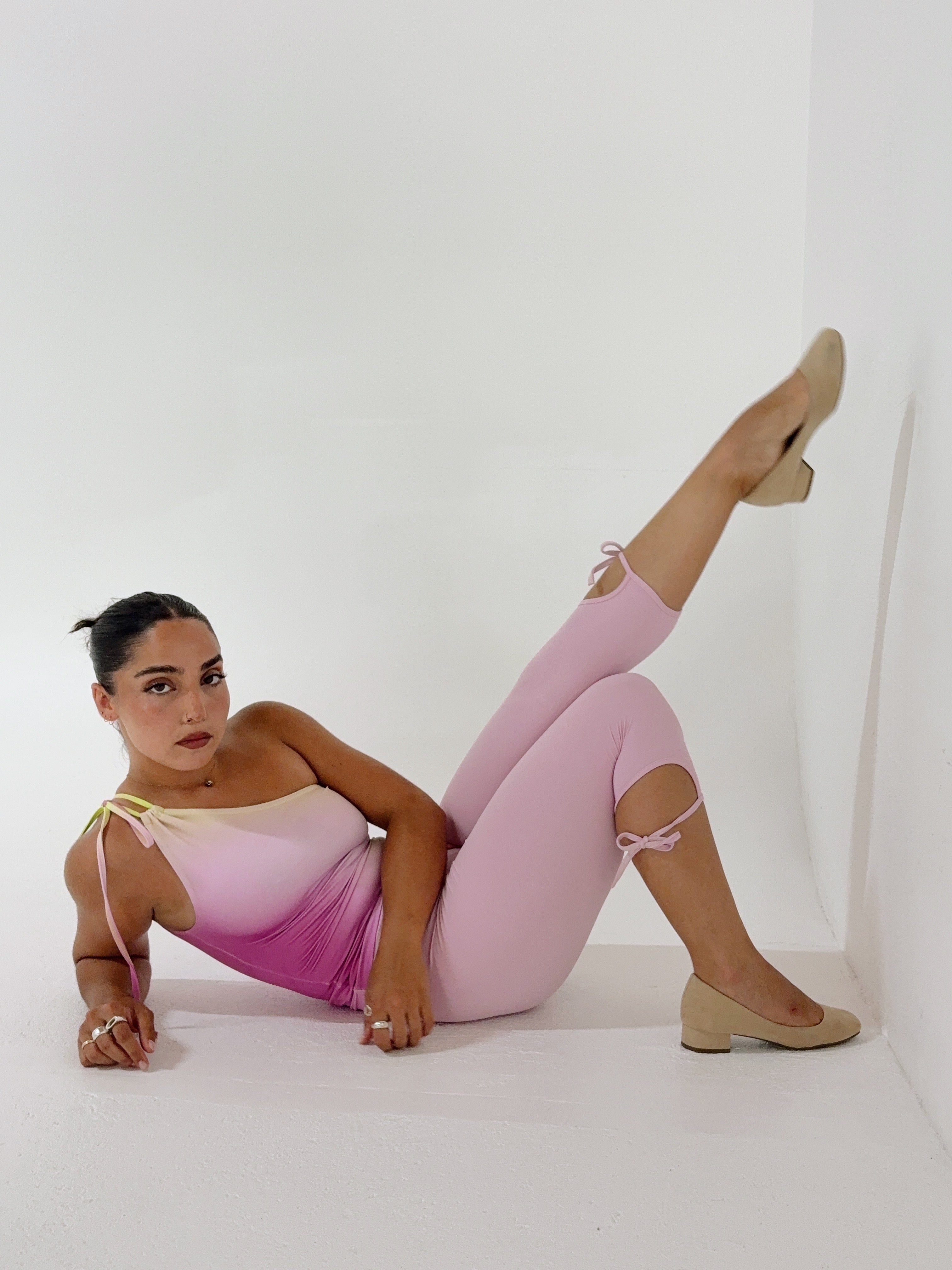 one shoulder top ꩜ lemon pop