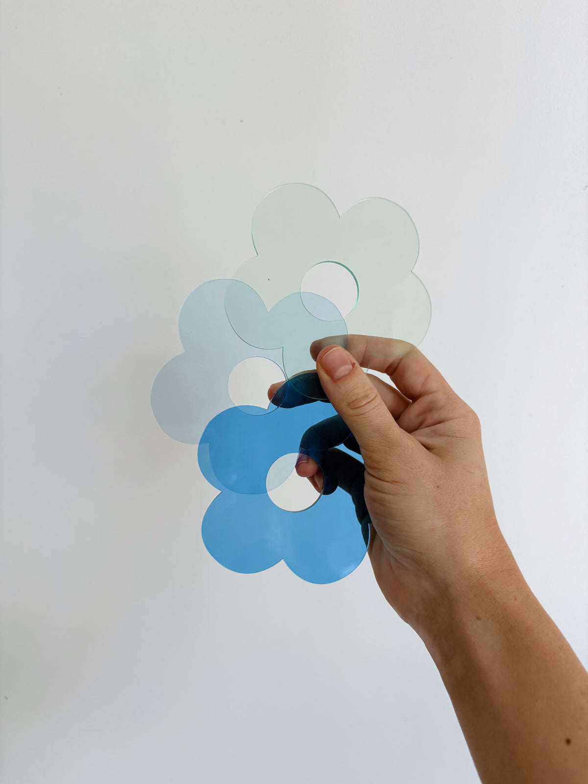 coaster ✿  FLOWER DARK BLUE