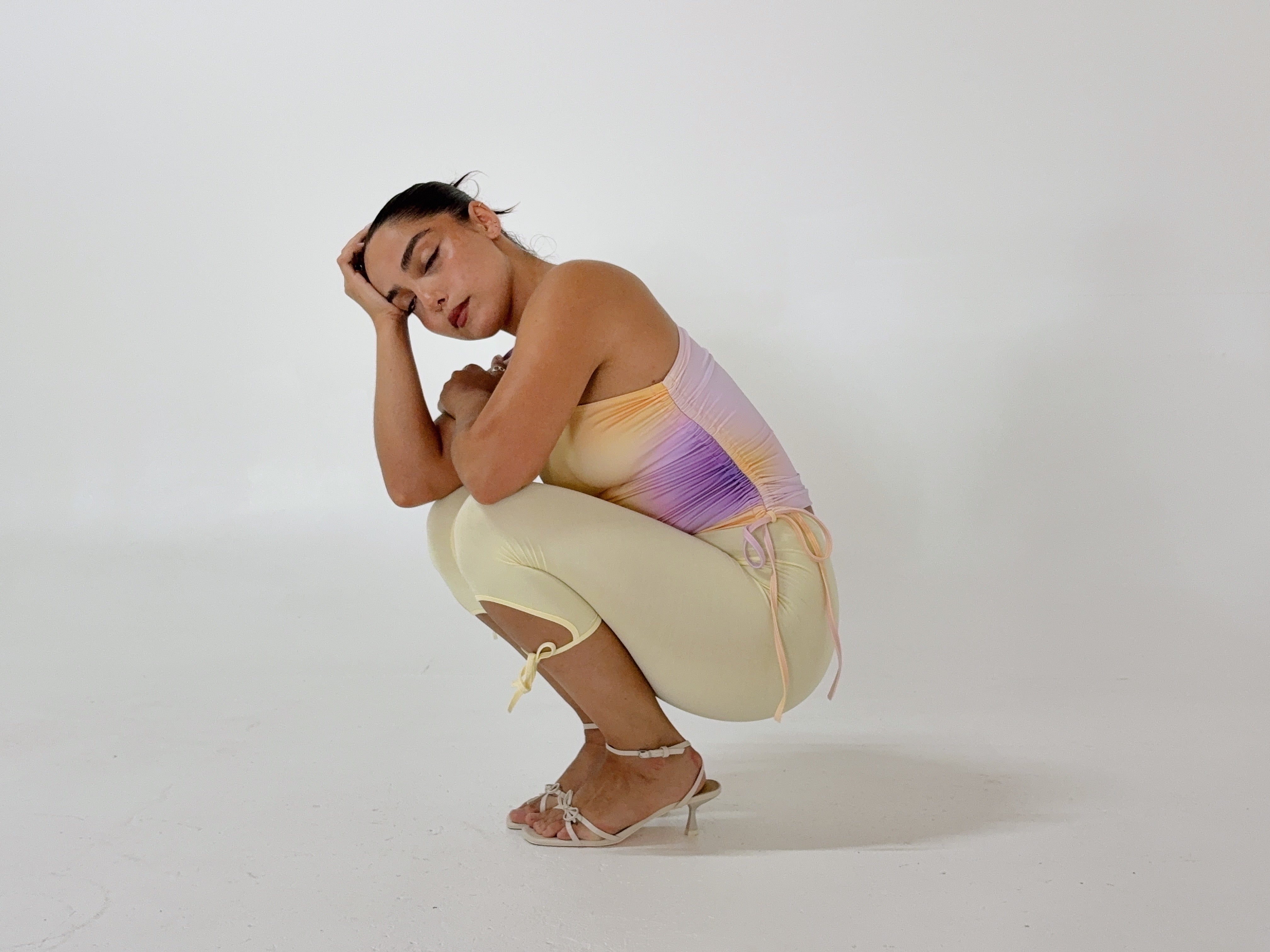 one shoulder top ꩜ plum