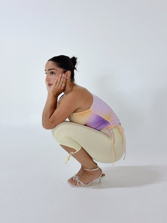 one shoulder top ꩜ plum