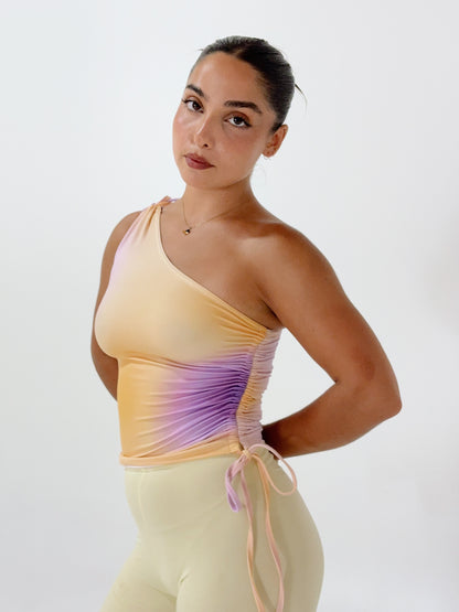 one shoulder top ꩜ plum
