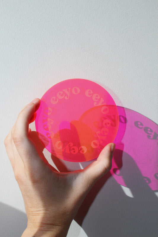 coaster ✺ hot pink eeyo