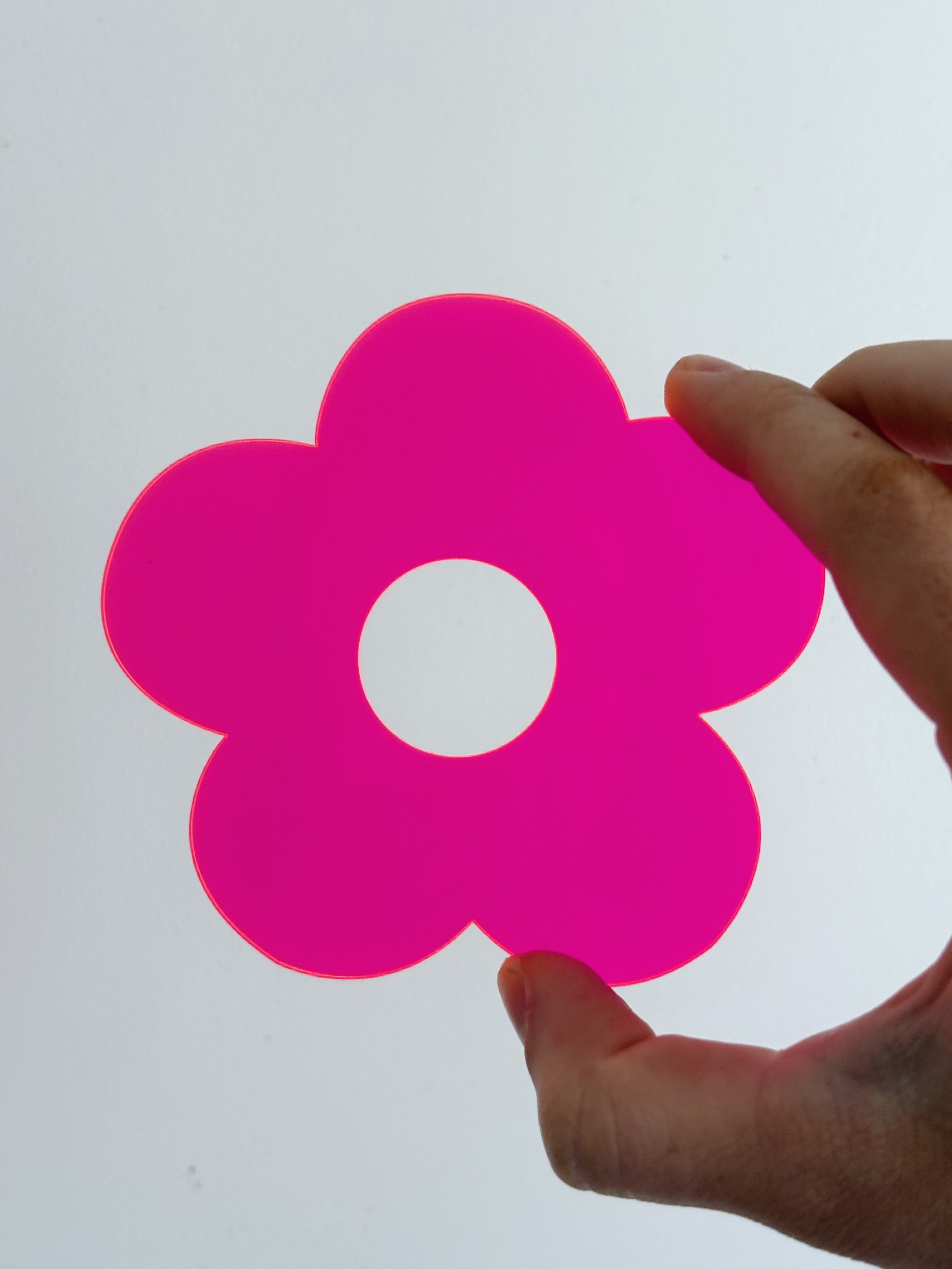 coaster ✿  FOWER HOT PINK