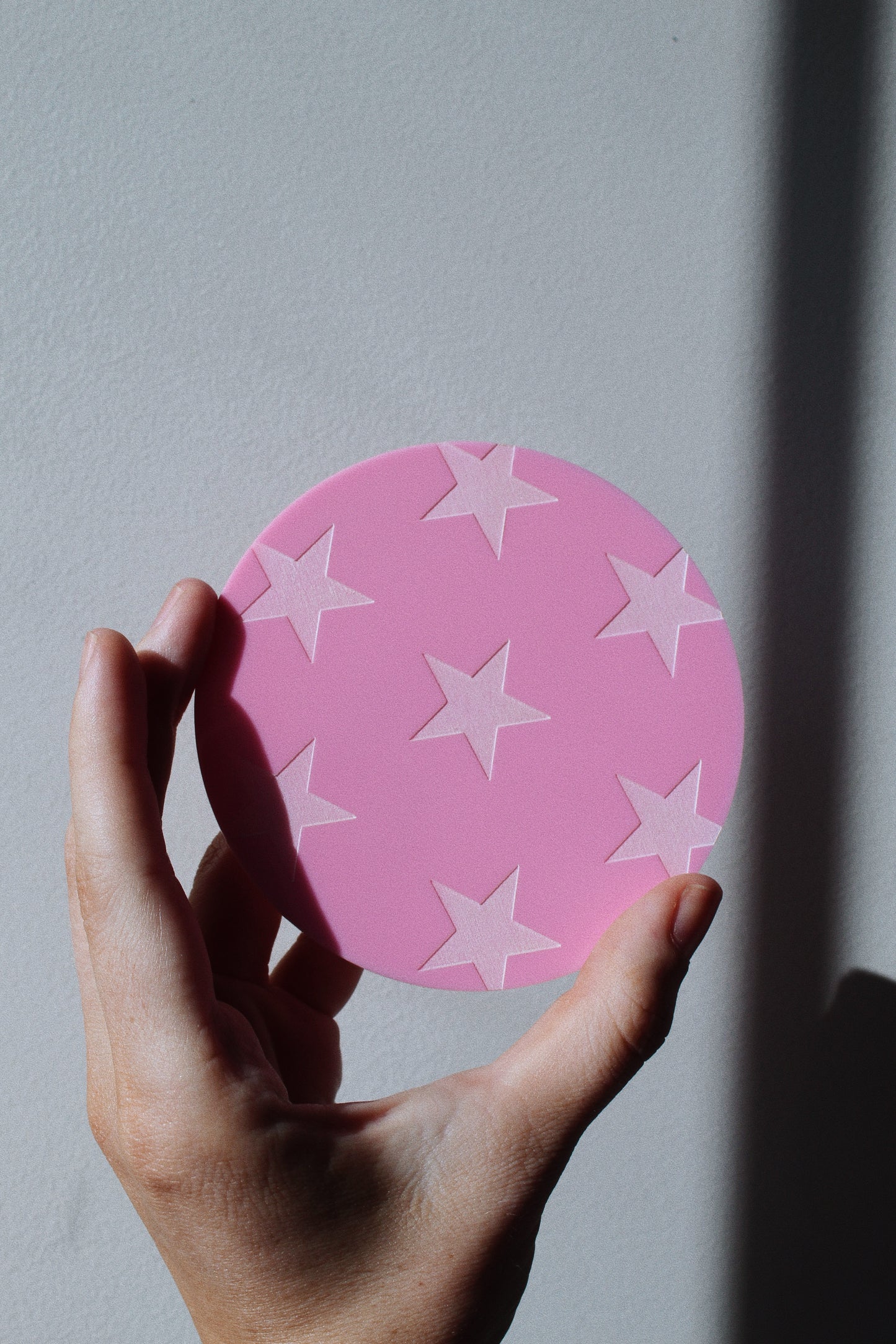 coaster ✺ pink stars