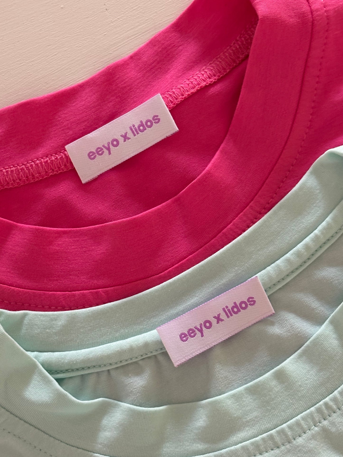 eeyo x lidos baby tee - TEAL ₊˚⊹♡