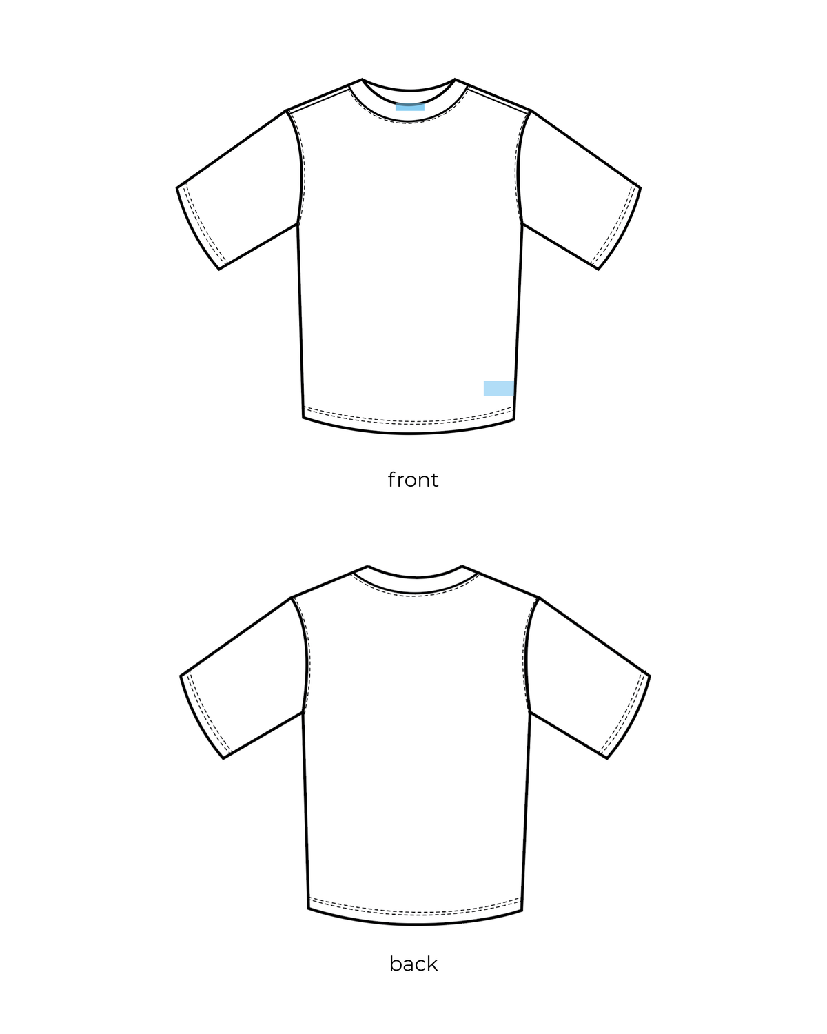 eeyo x lidos baby tee - TEAL ₊˚⊹♡
