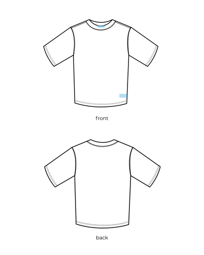 eeyo x lidos baby tee - TEAL ₊˚⊹♡